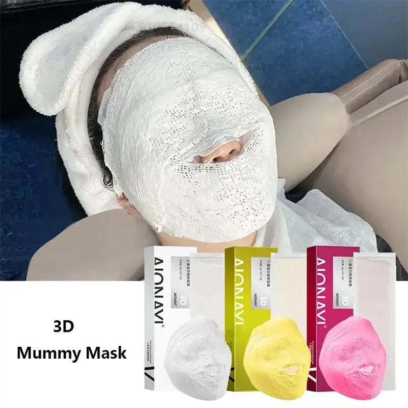 5D Mummy Bandage Plaster Facial Mask G Remove Wrinkles Lifting Slim Face Mummy Mask Anti-wrinkleAnti-aging Facial Mask