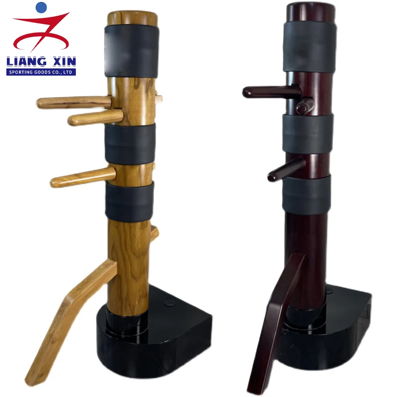 Martial arts equipment free standing wooden dummy kung fu wing chun wooden dummy