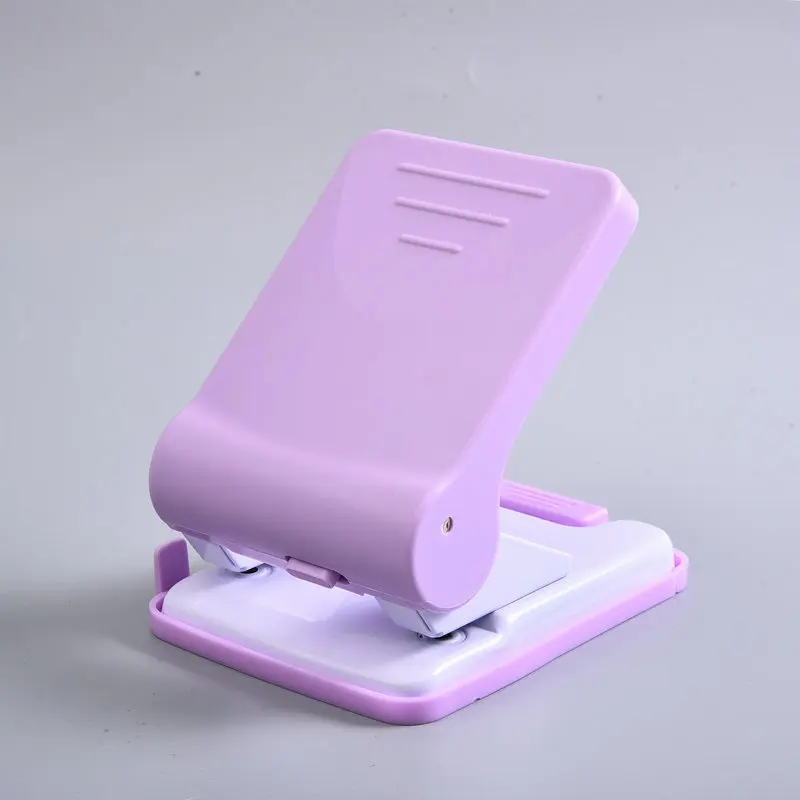 Office Punch 2 Hole Punch Desktop Paper Punch with Creative Soft Color
