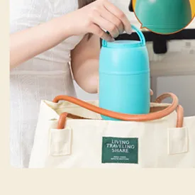 Portable large-capacity 316 stainless steel stew pot portable lunch box insulation soup pot  beaker can