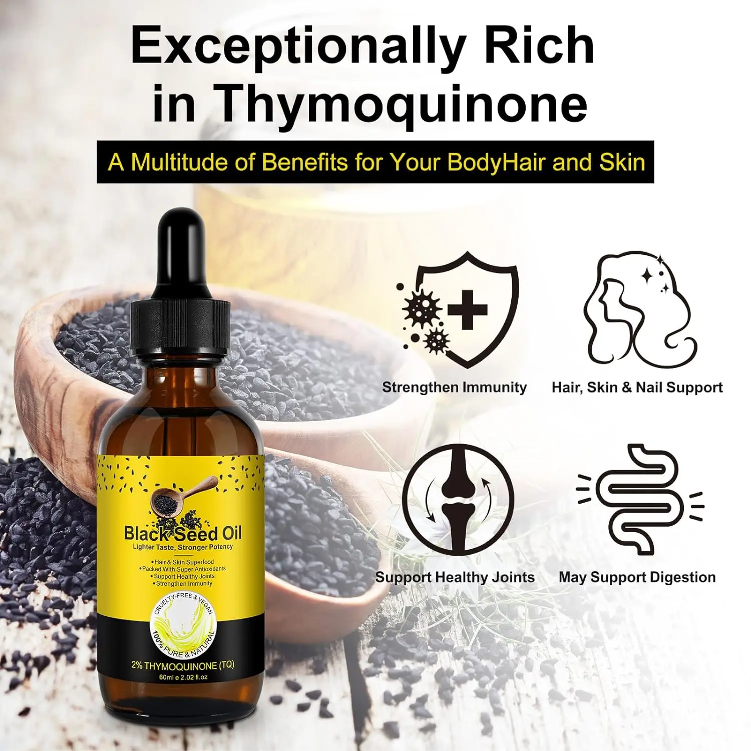 AiXin Private Label 250ML Keratin Hair Growth Skin Cares Nourishes and Hydrates Hair 100% Natural Organic Black Seed Oil