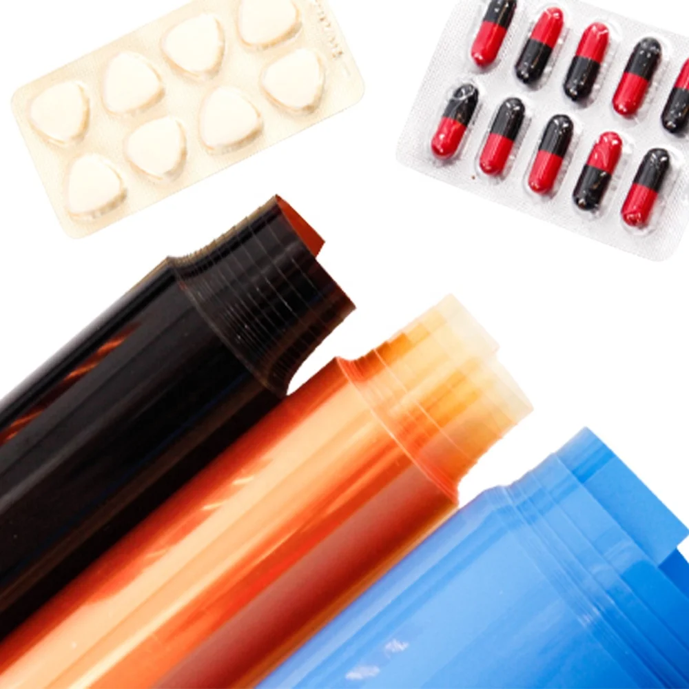 Customizable Clear PVC Rigid Film Pharmaceutical Pvc Hard Sheet OP AL VC Pill Packaging
