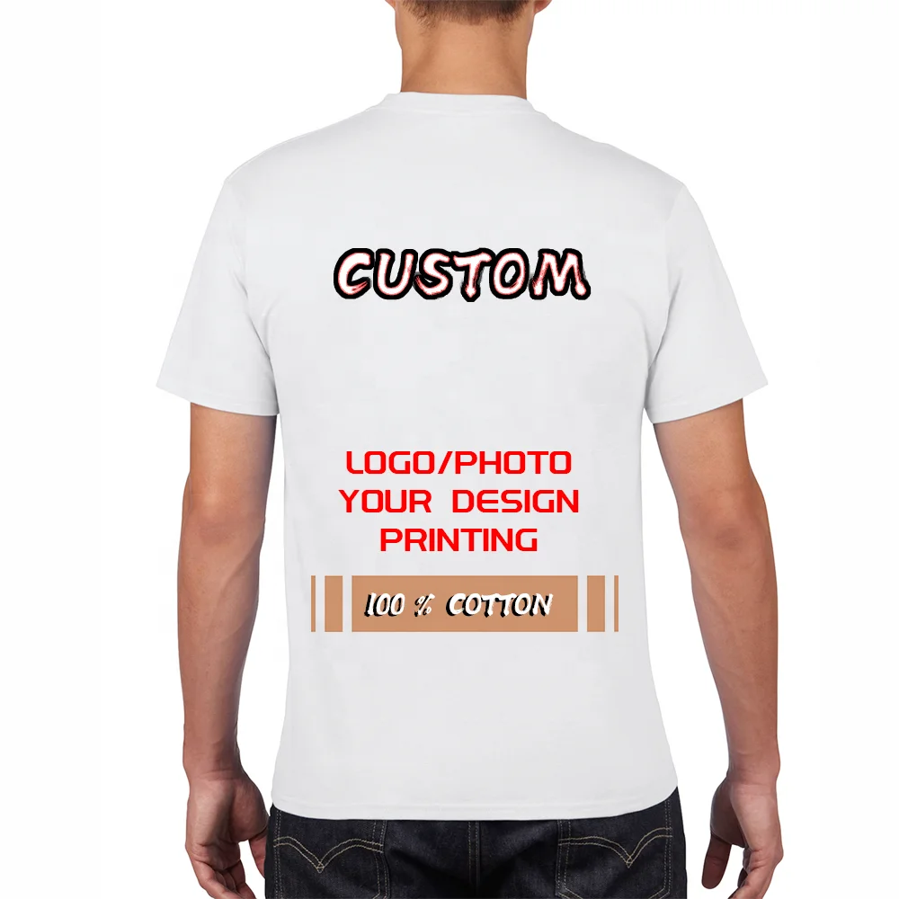 
factory direct Digital custom logo printing unisex 100% cotton heavy plain white blank men t shirt 
