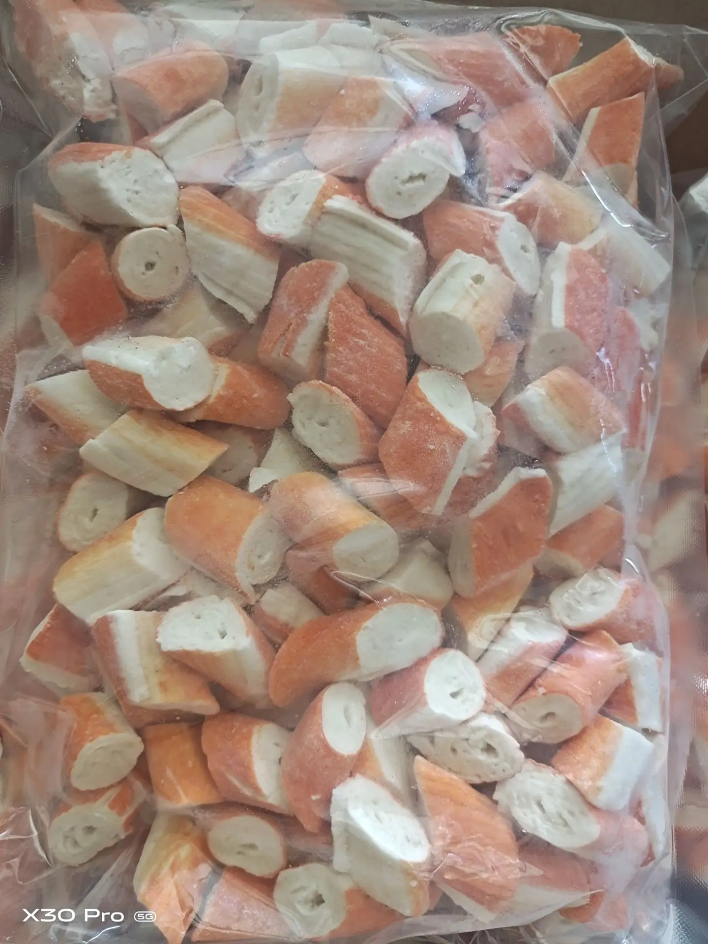 Surimi Crab flakes With Orange Color