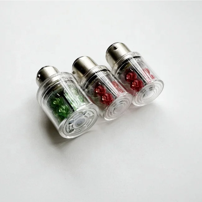 BA15D LED Light Bulb 220V BA15D 10LED Double Contact Bayonet Base LED Indicator Lamp Signal Light Tower Light