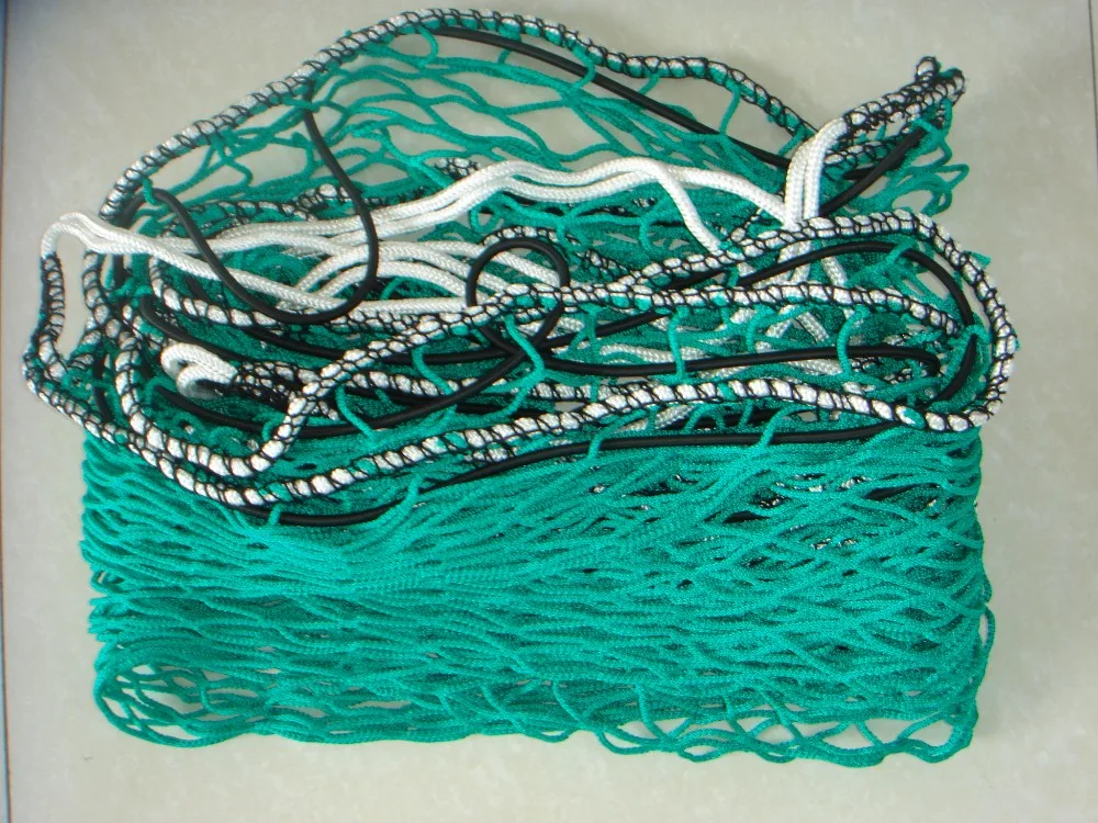 Hot sale customized size green pe knotted net container net cargo net