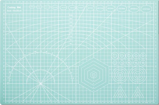 2024 New Items A3 PVC Cutting Mat Double Side Non Slip Cutting Pad DIY Self-healing Patchwork Cutting Board 45*30cm