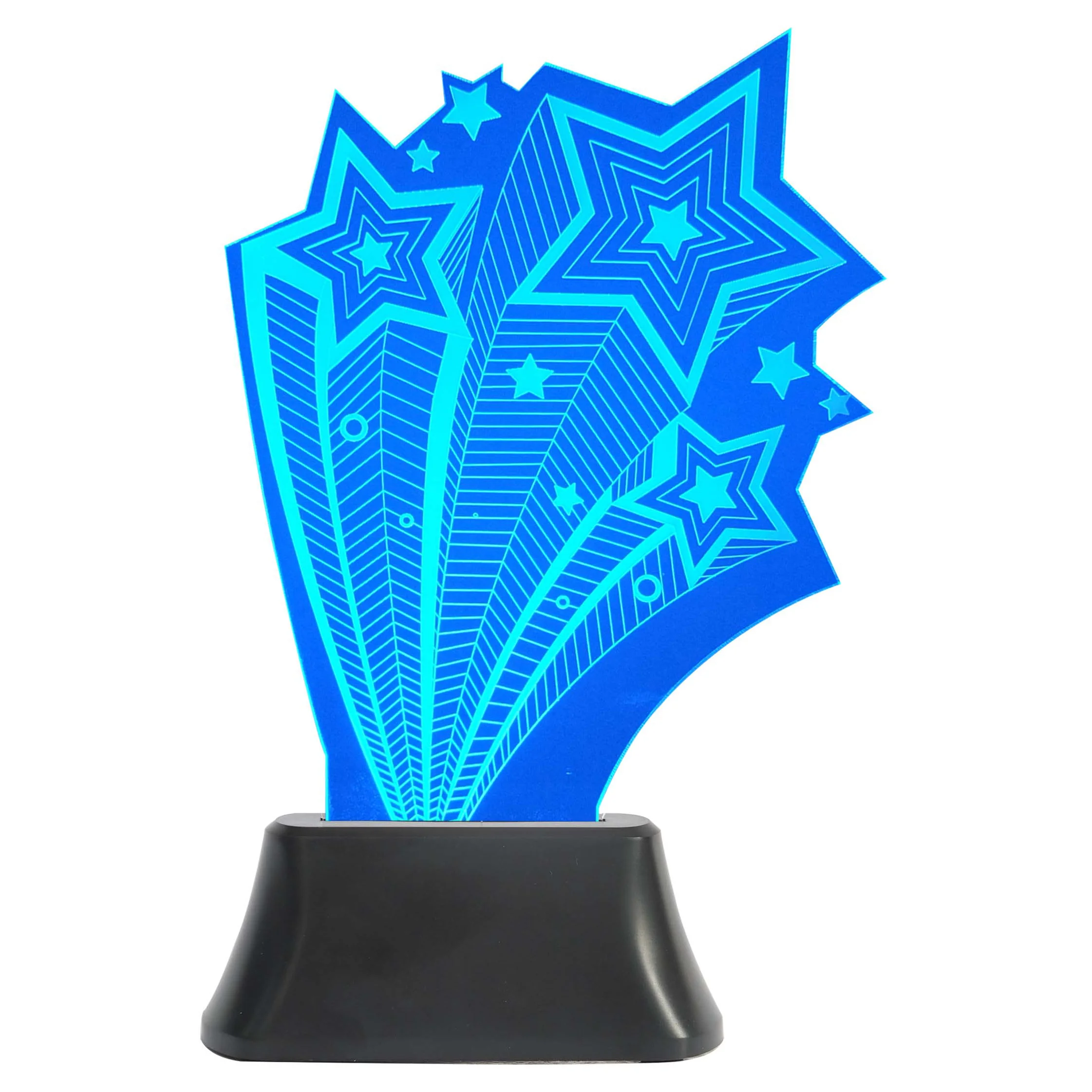 3d Creative Visualization Decoration Led Light Illusion Lamp Anime Bases for 3d Led Night Light TIANHUA Effect Acrylic Mini Blue