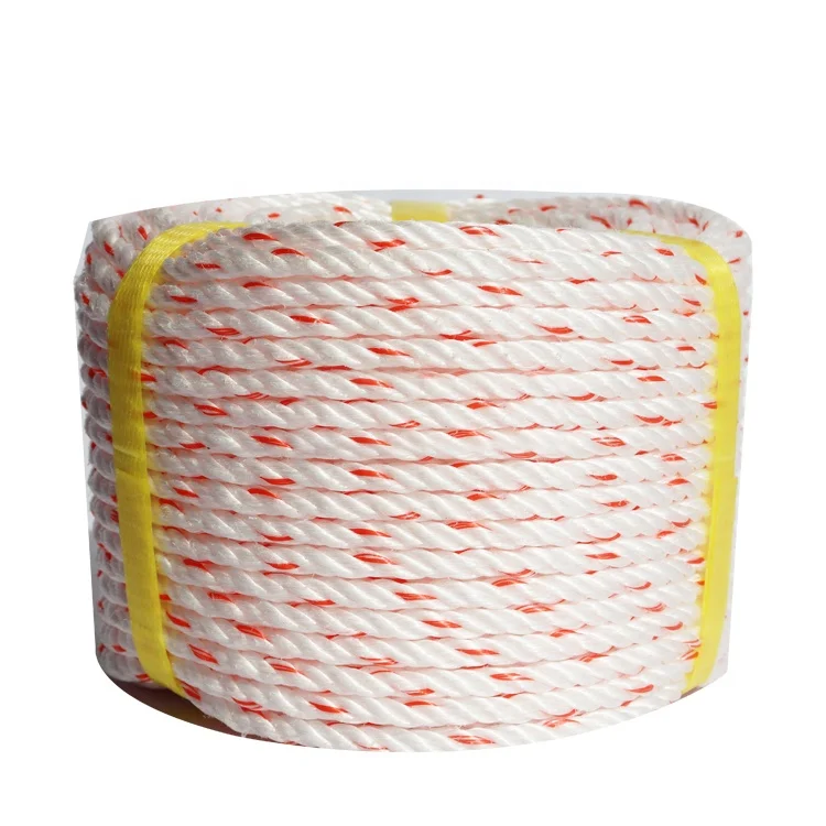 3 strand or 4 strand PP Fishlane Twisted Packaging Rope for fishing net marine