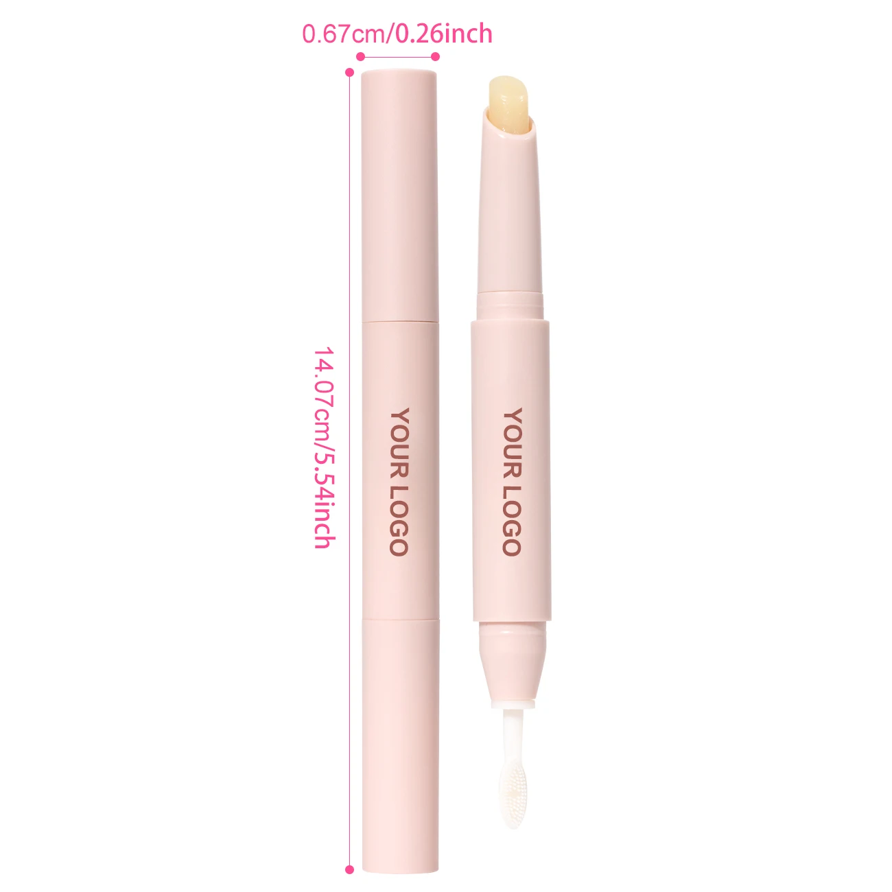 Cruelty-Free Double-Headed Matte Eyebrow Balm Wax Pencil Vegan Customizable Labeling Styling Makeup Create Your Brand Features