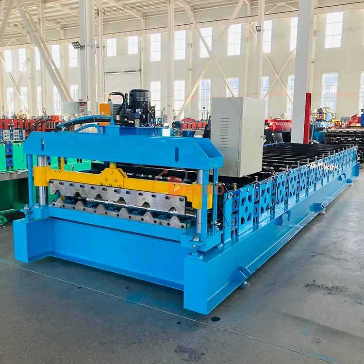 840 trapezoid metal roof panel making machine with 5 tons manual uncoiler single layer tile making machine