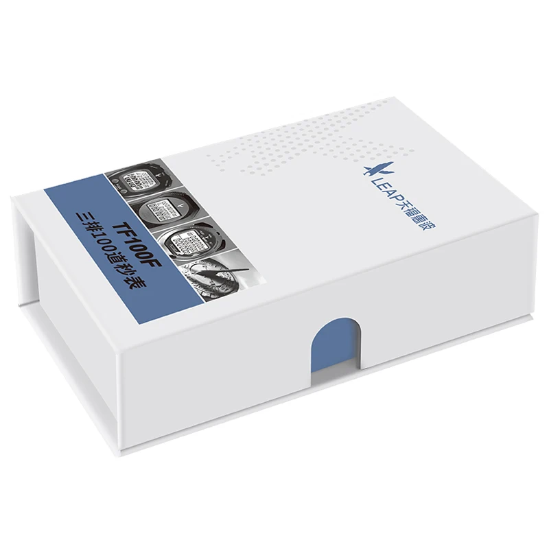 LEAP TF100F Wholesale Retail Silver Metal Case Professional Stopwatch Durable Lithium Battery Stop Watch Digital Timer