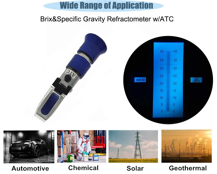 AdBlue Refractometer Tester for Urea concentration To measure urea concentration Pure Aluminium Styles