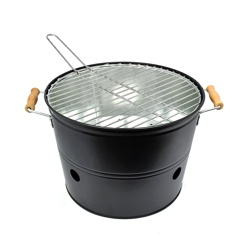 New Outdoor Camping Barbecue Grill Charcoal Smoker BBQ Bucket