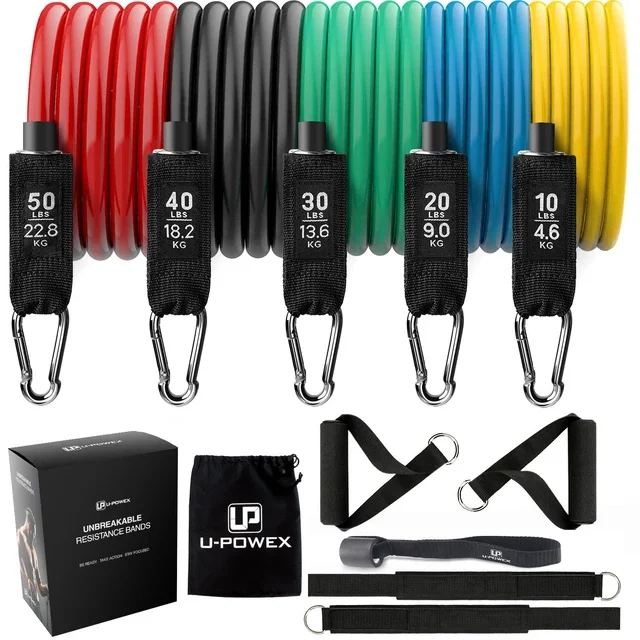 
Strength training 11 pcs resistance bands bodybuilding fitness accessories heavy resistance tube kit 