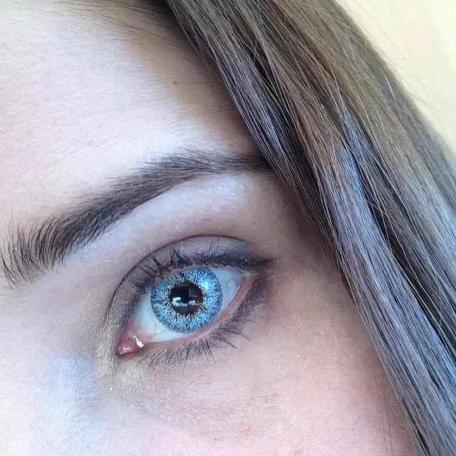 fresh girl Snow white Gray Blue good quality color contact lenses High light Circle Blue