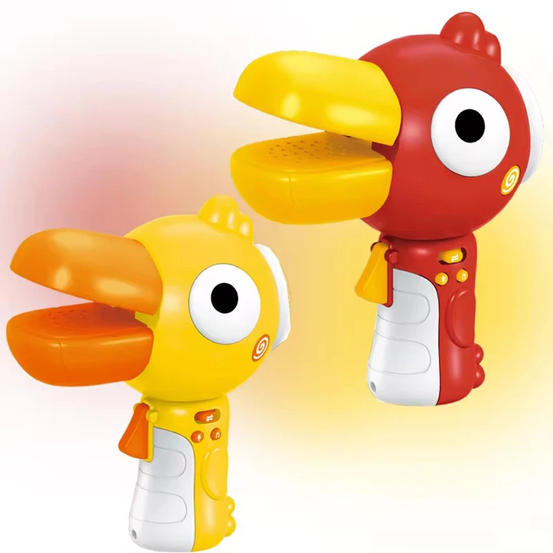 wholesale Novel Kids Megaphone electric toucan transducer loudspeaker voice changer microphone toys