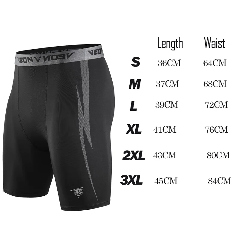 Custom Logo Running Fitness Compression Shorts Quick Dry Breathable Men Underwear Baselayer Workout Basketball Tight