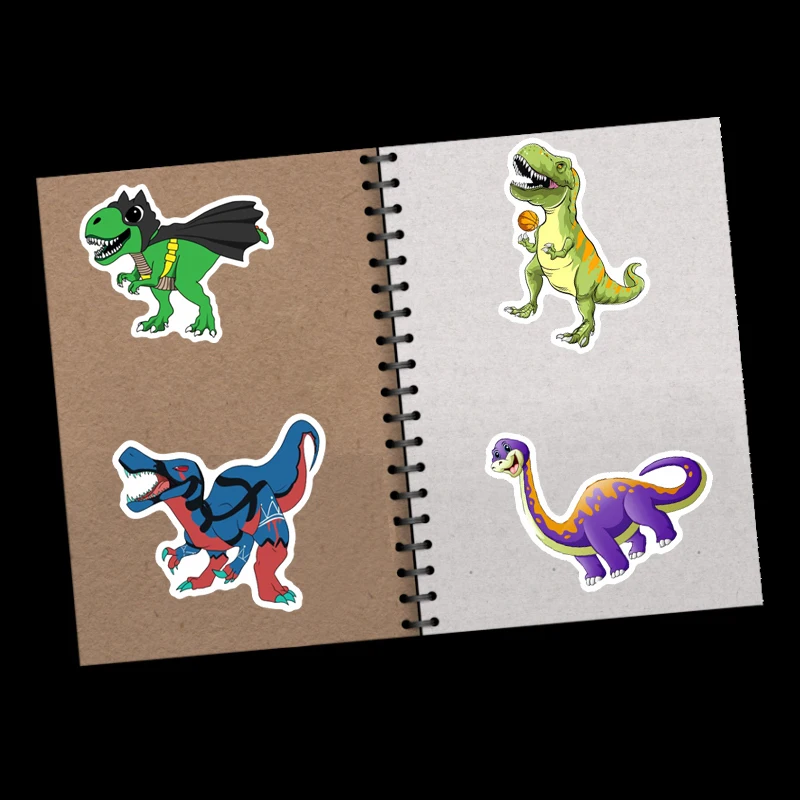 50 PCS/BAG Hot Selling Funny Dinosaur Children Cartoon Stickers for laptop children