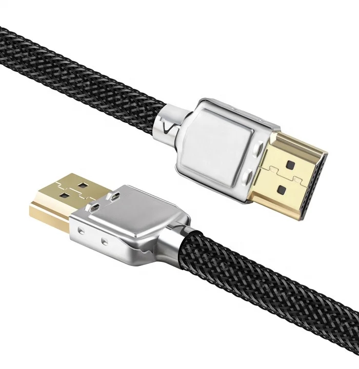  Сертифицированный Ультра высокоскоростной кабель HDMI YUV444 3D 8K60Hz 4K120Hz 48 Гбит/с 4320P золотистого с