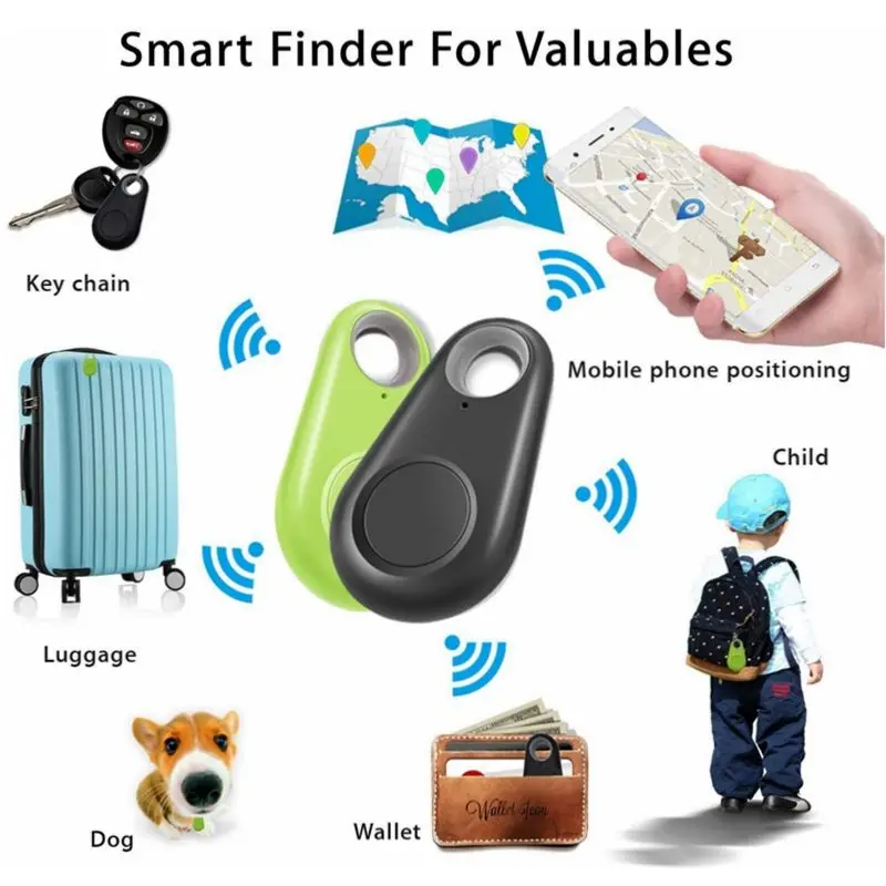 Anti-Theft Water Droplets Shape Tracking Device With Free APP For Elderly Kids Pets Luggage Wallet
