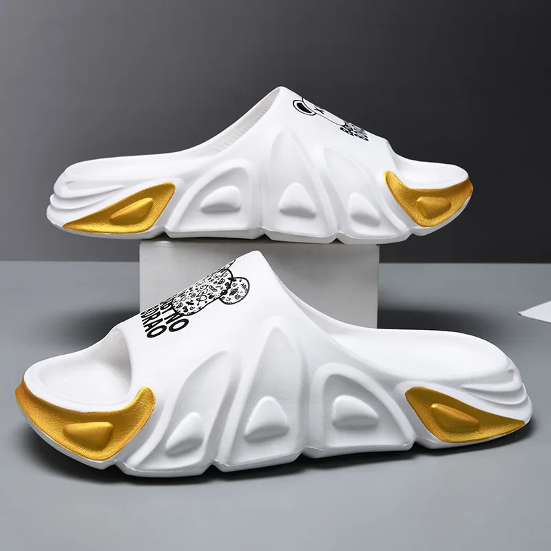 New Fashion Trend 2024 Men Slides Non-Slip Customizable Home Slippers EVA Printed Pantoufle Custom Slide With Logo Men Slippers