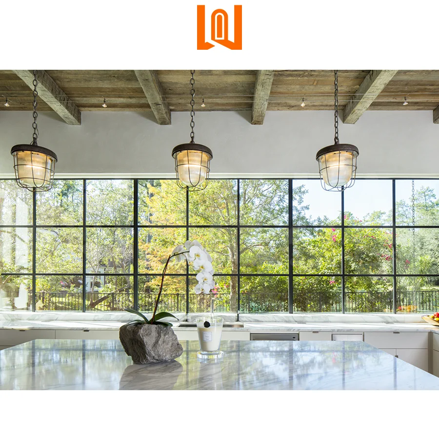 Customized Size Aluminum Tempered Glass Window Fixed windows Energy Saving Aluminum Fixed Window