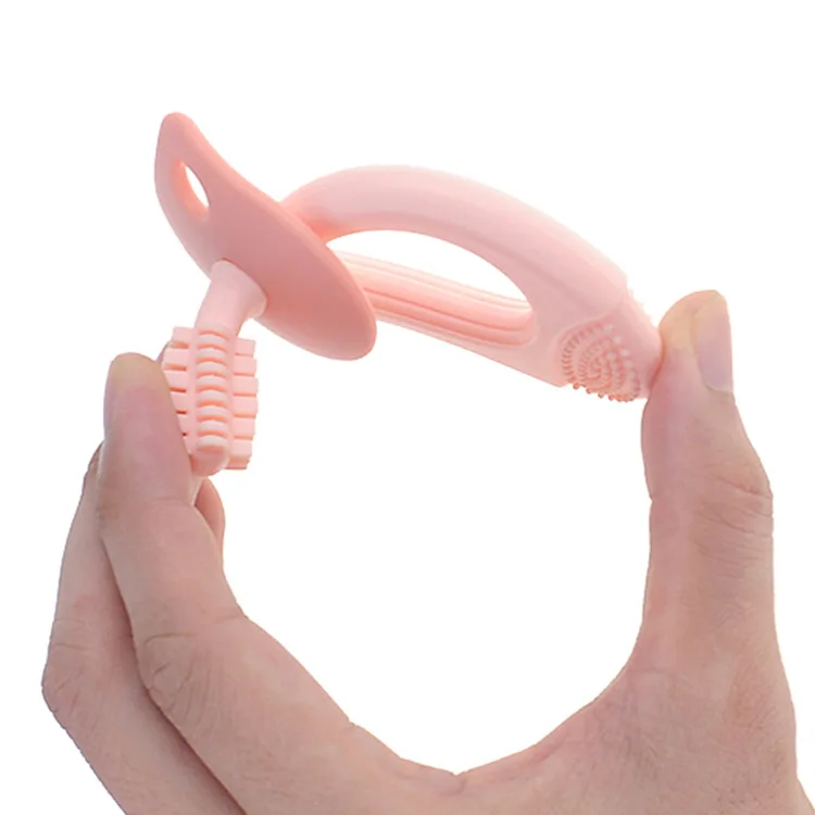 Baby toothbrush molar Rod baby teether0-1-2-3Year-Old silicone tooth training children
