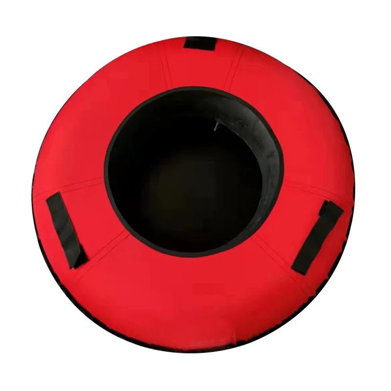 2022 Heavy Duty Inflatable Snow Tube Hard Bottom Sledge Sled with Rubber and Oxford Fabric for Kid and Adult Winter Sport