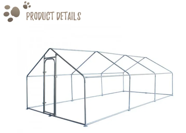 Bangke Large Metal Chicken Coop for Outside Walk-in Poultry Cage with Waterproof