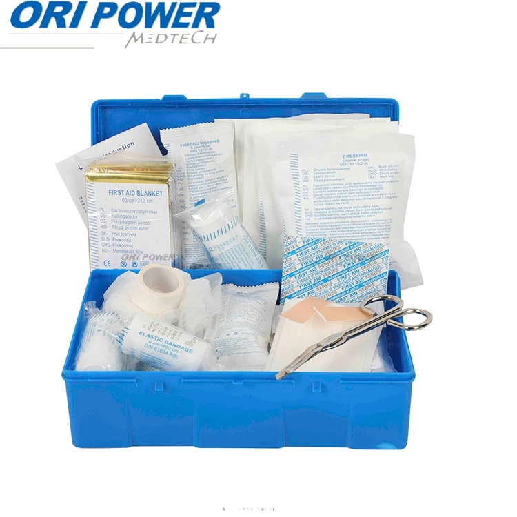 Oripower wholesale DIN 13167 approved OEM promotional first aid kit outdoor