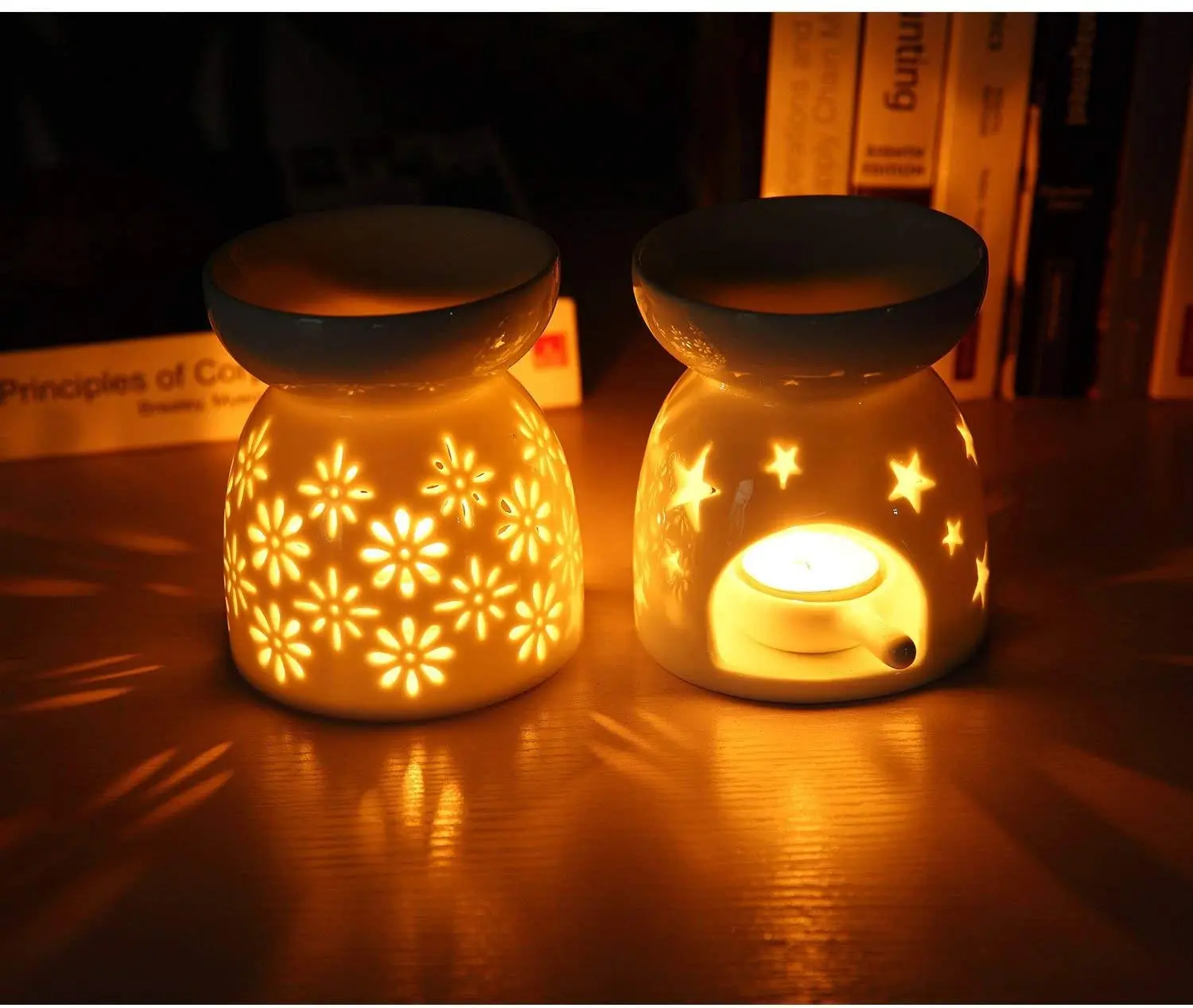 Cheap price Ceramic Tea light Candle Holder Oil Burner Wax Warmer for Scented Wax