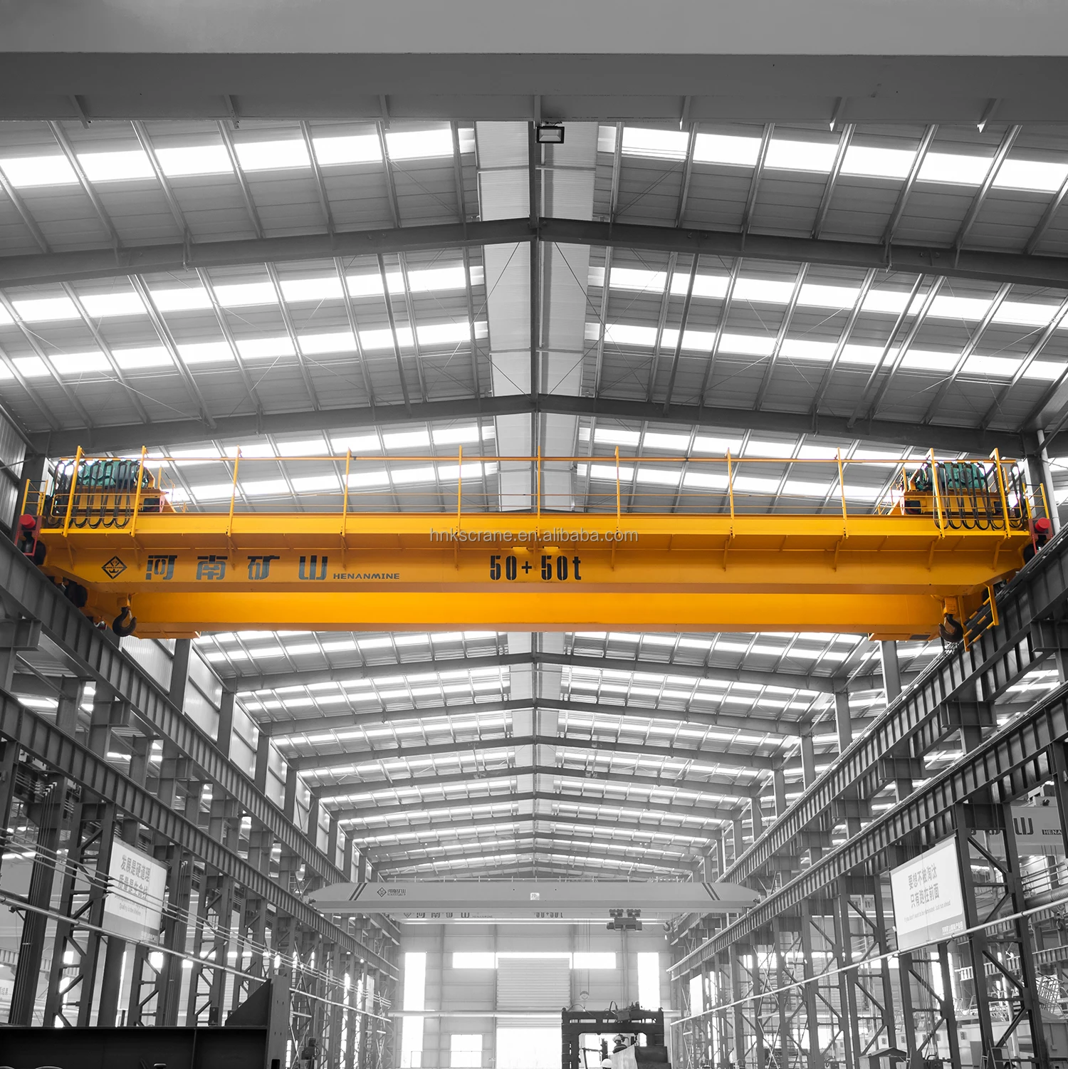 450/80 ton heavy duty QD double beam overhead crane for special cargo lifting
