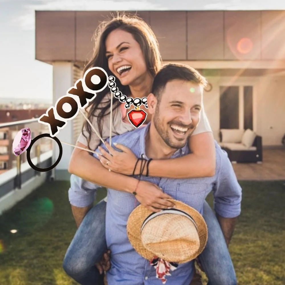 28 шт., реквизит для фотобудки на День святого Валентина