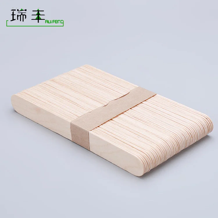 150mm Eco friendly disposable pediatric wooden medical tongue spatula depressor