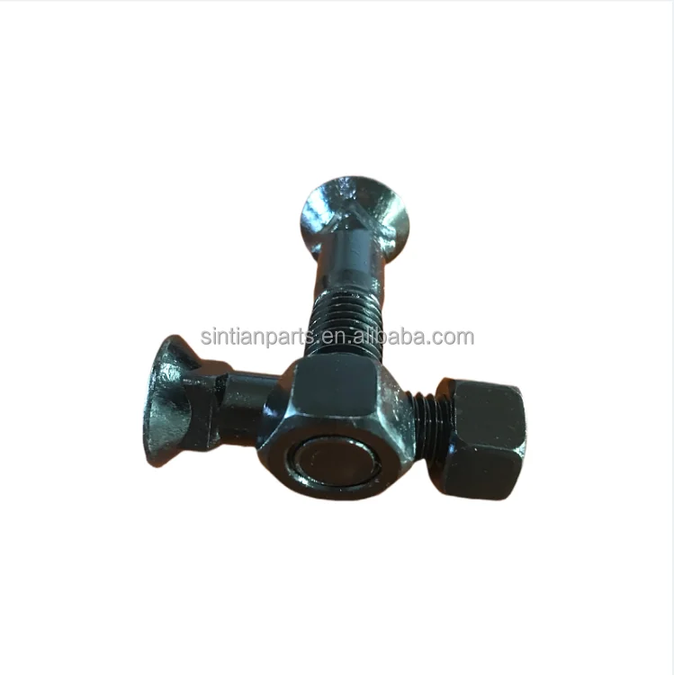 40Cr Material 12.9 Grade Excavator and Crawler Bulldozer Sprocket Plow Bolt and Nut 4F3658/4K0367 With Size 5/8X3