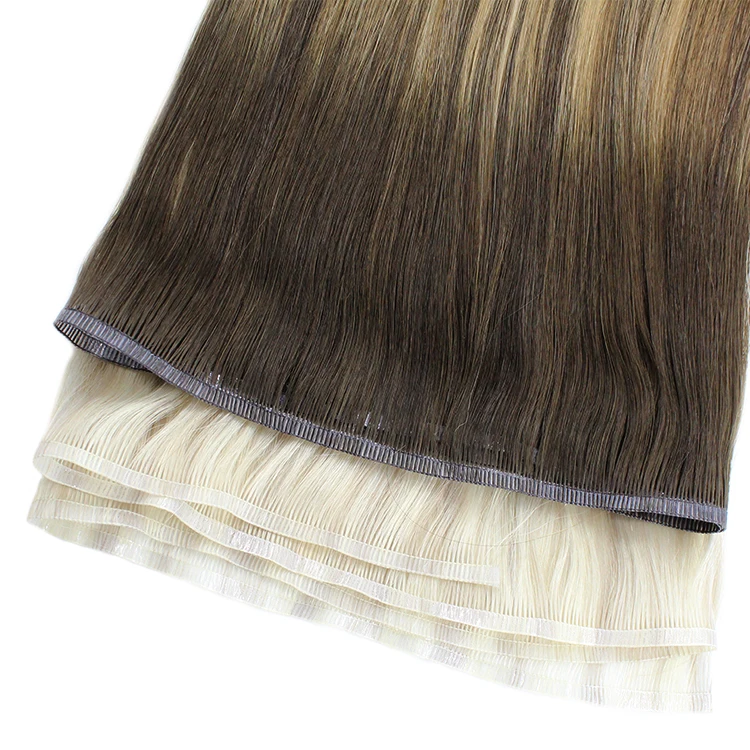 Professional Factory Wholesale Double Drawn Russian Virgin Remy Skin Weft