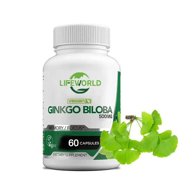 OEM Organic Pure Natural Plant Extracts 1000mg Ginkgo Biloba Extract Herbal Supplement Ginko Biloba Capsules