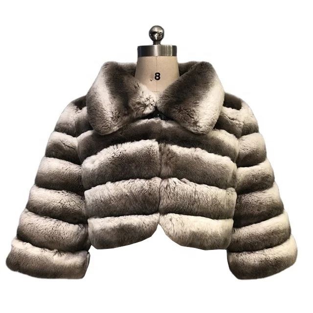 
Factory High Quality Winter Women Girls Cute Short Style Half Sleeves Clothing Turn Down Collar Real Rex Rabbit Fur Ladies Tops 