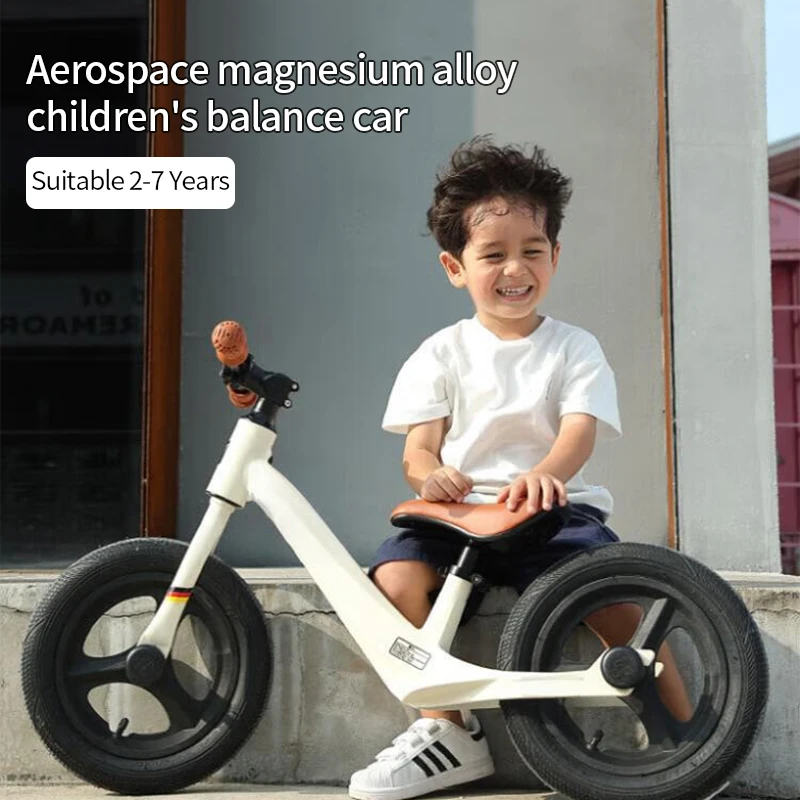 Детский От 1 до 6 лет двухколесный велосипед из магниевого сплава без педалей алюминиевая вилка Детские скользящие ходунки