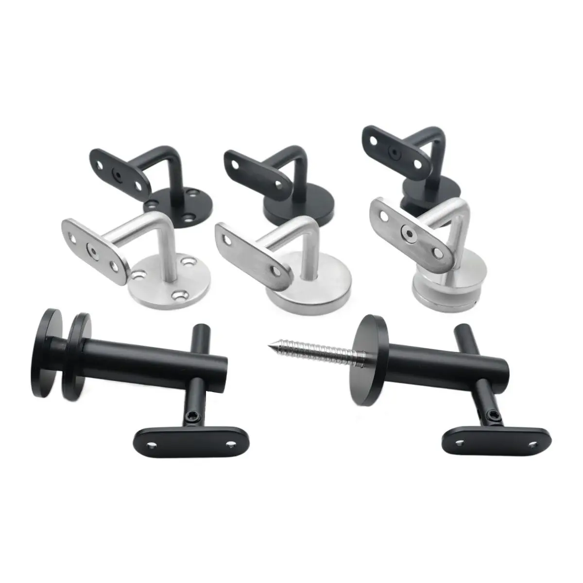 ZD Have In Stock Wall mounted stainless steel stair railing pipe holder handrail bracket