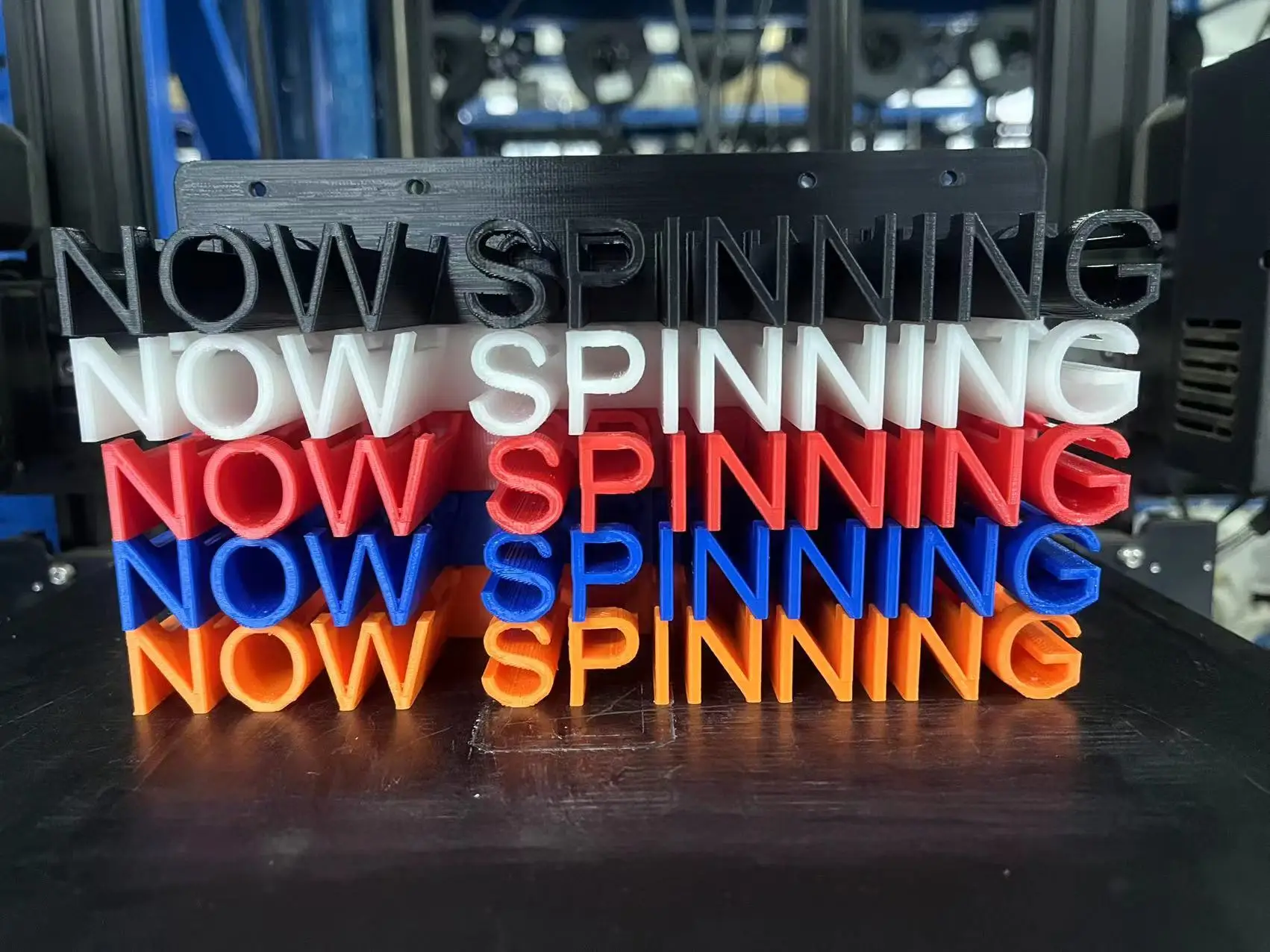 3D printing FDM craft marble PLA service Now Playing Now Spinning CD frame