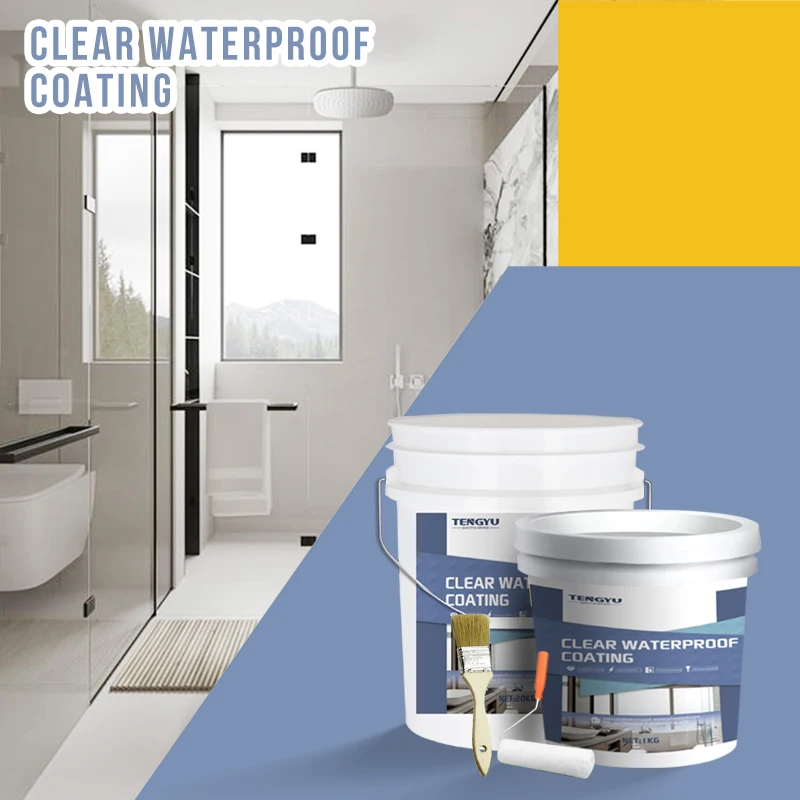 Bathroom Cement Concrete Waterproofing Material Waterproof Agent Invisible Coating Paste Sealant