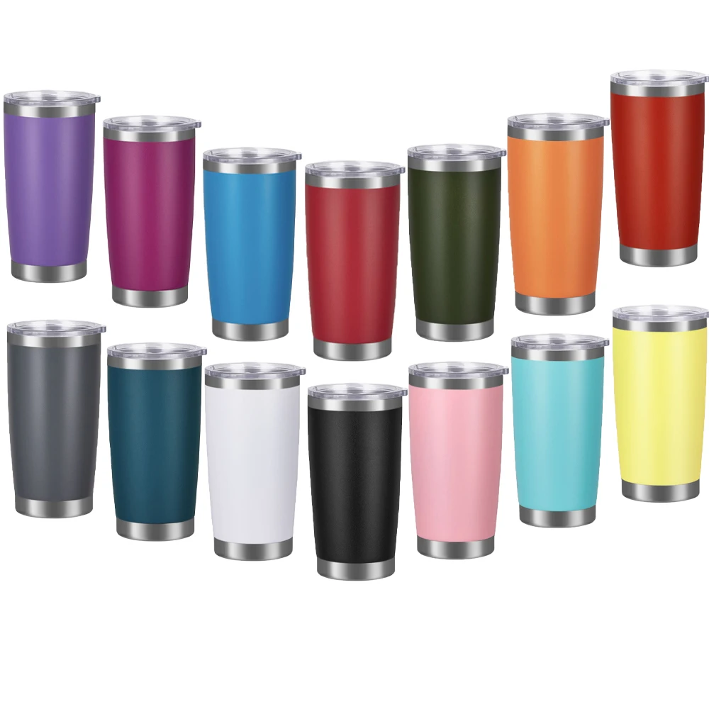 custom 20 ounce powder coated stainless steel travel kettle double arm vacuum insulated kettle for hot drinks