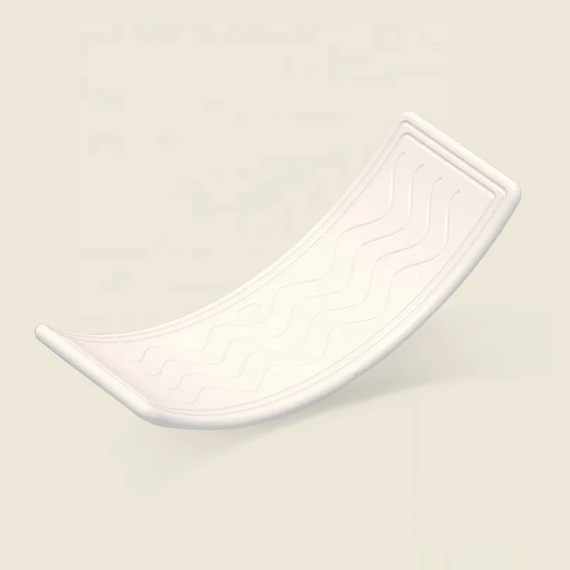 custom wooden plastic curvy yoga felt fitness training wobble balance board for kids montessori