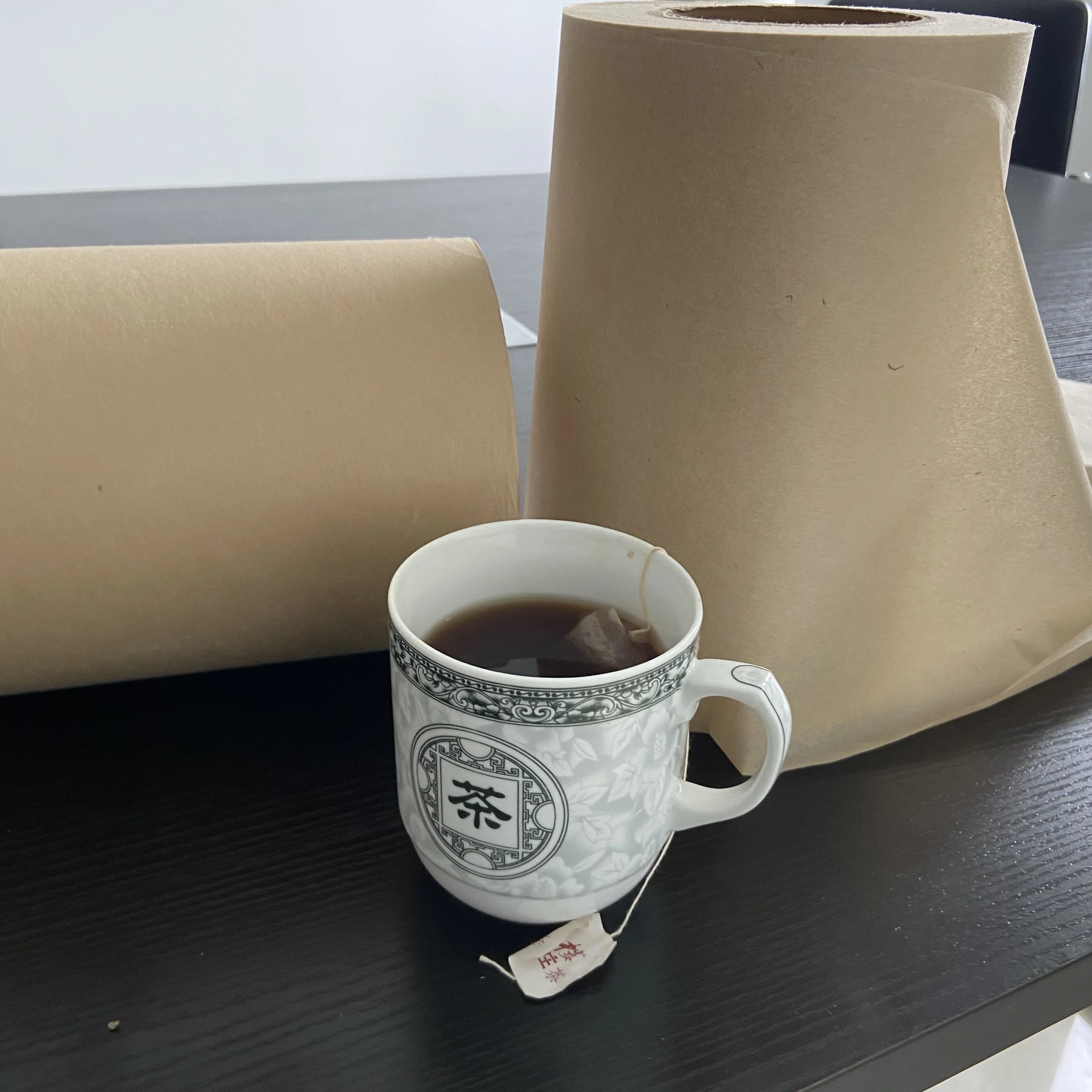 Unbleached Brown Color Tea Filter bags, safe and natural material, empty tea bag Packing in Roll