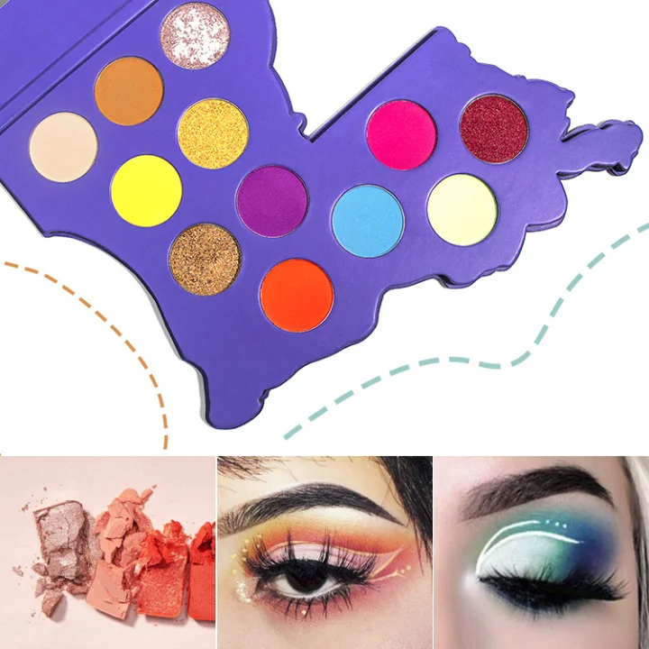 Wholesale customized eyeshadow palette packaging make your own empty eyeshadow palettes