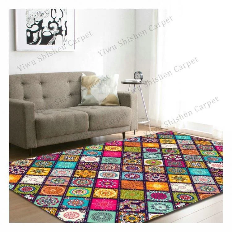 Amazon Ebay best sell large big size baby play polyester Quick Drying Washable living room bedroom mat 3d carpet persian rugs