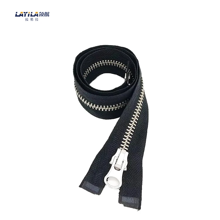 Factory Price Hot Selling Double Sided Metal Zipper