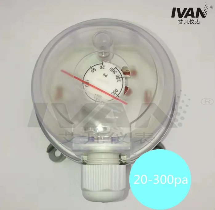 20 - 300Pa IP54 6.3mm x 0.8 blade differential pressure switch